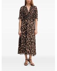 Joseph Ribkoff - Gedraaide Jurk Met Dierenprint - Lyst
