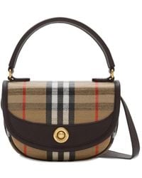 Burberry - Mini Highlands Checked Shoulder Bag - Lyst