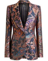 Etro - Jacquard Floral-Paisley Blazer - Lyst