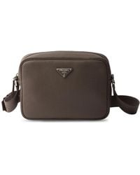 Prada - Leren Crossbodytas Met Textuur - Lyst