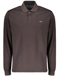 Paul & Shark - Logo-Patch Long-Sleeve Polo Shirt - Lyst