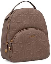 Liu Jo - Logo-Embossed Backpack - Lyst