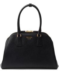 Prada - Medium Saffiano Leather Tote Bag - Lyst