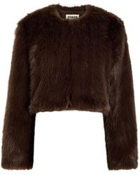 STAUD - Casimira Faux-Fur Jacket - Lyst