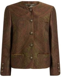Etro - Wool-Blend Jacquard Jacket With Paisley Motif - Lyst