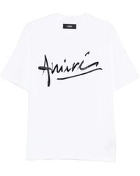 Amiri - T-Shirt Mit Rundhalsausschnitt Und Logo-Schriftzug - Lyst