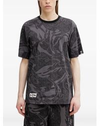 Aape By A Bathing Ape - Camouflage-Print Logo-Patch T-Shirt - Lyst