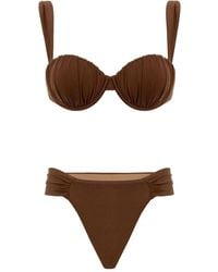 Noire Swimwear - Ruched Balconette Biquini - Lyst