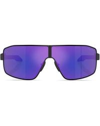 Prada Linea Rossa - Logo-Print Oversize-Frame Sunglasses - Lyst