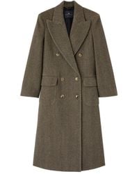 Ermanno Scervino - Manteau Croisé À Motif De Chevrons - Lyst