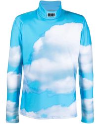 VTMNTS - Cloud-Print High-Neck Top - Lyst