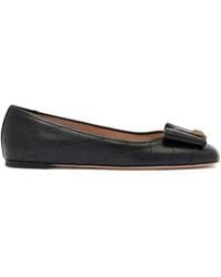 Bally - B-Bow quilted leather ballet flats - Lyst
