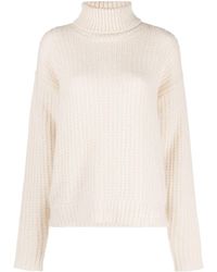 Gucci - Logo-embroidered Knitted Roll-neck Jumper - Lyst