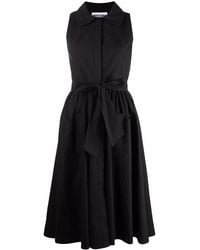 Moschino - Sleeveless Belted Midi Dress - Lyst