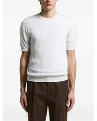 Peserico - Geripptes T-Shirt - Lyst