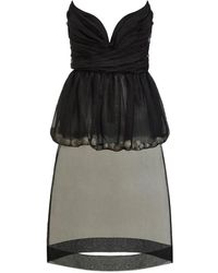 Contessa Mills - Mary Strapless Peplum Top - Lyst