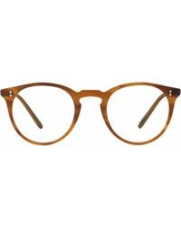Oliver Peoples - O'Malley Brille Mit Rundem Gestell - Lyst