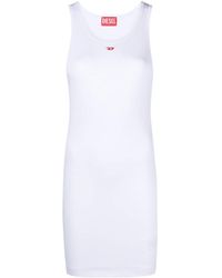 DIESEL - D-tank-d Mini-jurk Met Geborduurd Logo - Lyst
