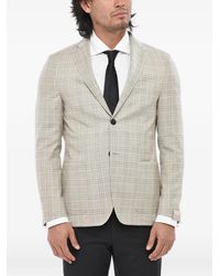 Corneliani - Blazer District Check À Simple Boutonnage - Lyst