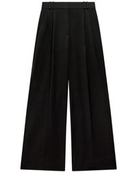Another Tomorrow - High-Waisted Pleated Trousers - Lyst