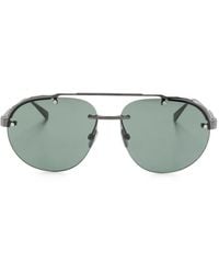 BVLGARI - Geometric-Frame Sunglasses - Lyst