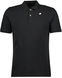 K-Way - Piqué Poloshirt Met Twee Knopen - Lyst