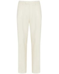 ZEGNA - Flat-Front Trousers - Lyst