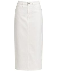 Department 5 - Braid Denim Maxi Skirt - Lyst