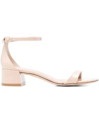 Stuart Weitzman - Sandalen Aus Lackleder 40Mm - Lyst
