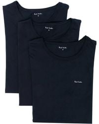 Paul Smith - Pack de tres camisetas con logo estampado - Lyst