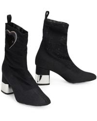Moschino - Heart-Patch Boots - Lyst