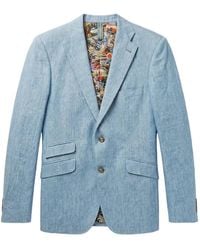 ABSEITS - Graphic-Inlay Tailored Blazer - Lyst