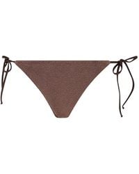 MC2 Saint Barth - Virgo Crinkle-Effect Bikini Bottoms - Lyst