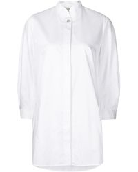 Shiatzy Chen - Cotton Mandarin-Collar Shirt - Lyst