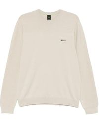 BOSS - Ribbed Crew-Neck Sweater - Lyst