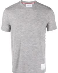 Thom Browne - T-Shirt mit Logo-Patch - Lyst