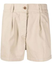 Aspesi - High-Waist Wide-Leg Shorts - Lyst