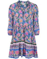 Veronica Beard - Hawken Kleid mit Blumen-Print - Lyst