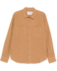 Amaranto - Chest-Pockets Long-Sleeve Shirt - Lyst