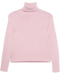 Alpha Studio - Gestrickter Rollkragenpullover - Lyst