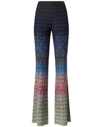 Missoni - Zigzag-Knit Flared Trousers - Lyst