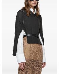Acne Studios - Oberteil Mit V-Ausschnitt - Lyst
