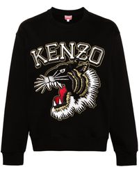KENZO - Tiger Varsity Cotton Sweatshirt - Lyst