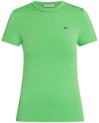 Lacoste - T-Shirt aus Bio-Baumwolle mit Logo - Lyst