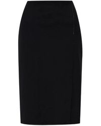 Jil Sander - Midi Raw-Hem Skirt - Lyst