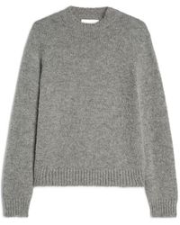Jil Sander - Ribbed-Cuff Alpaca-Wool-Blend Sweater - Lyst