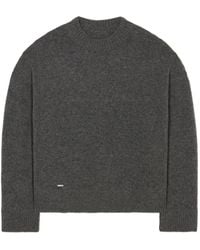 Alanui - Ribbed-Trim Crew-Neck Sweater - Lyst