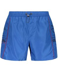 Iceberg - Logo-Print Swim Shorts - Lyst