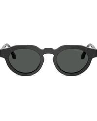 Giorgio Armani - Round-Frame Sunglasses - Lyst