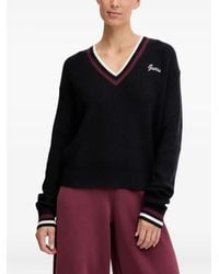 Guess - V-Neck Sweater - Lyst